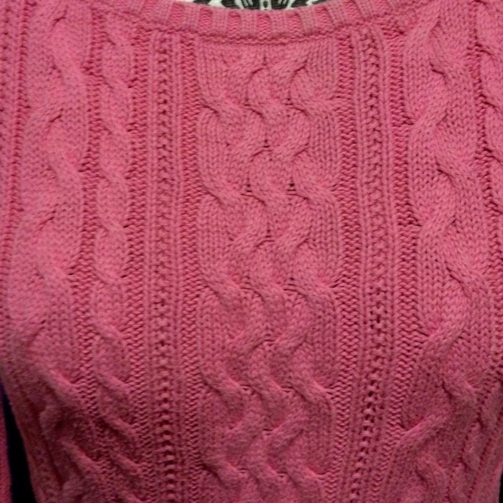 Lauren Ralph Lauren M pink sweater, 100% cotton. Machine washable. - Picture 2 of 6